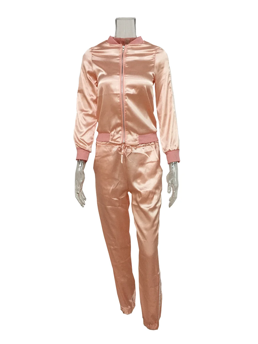 Женский спортивный костюм осень/зима Модный комплект из 2 предметов черный с