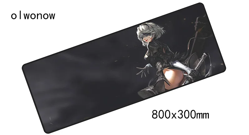Size 800x300x3mm NieR Automata коврик для мыши 800x300x3 мм коврик для мыши большой коврик для ноутбука notbook компьютерный игровой коврик для мыши популярные игровые коврики для геймеров - Цвет: Size 800x300x3mm