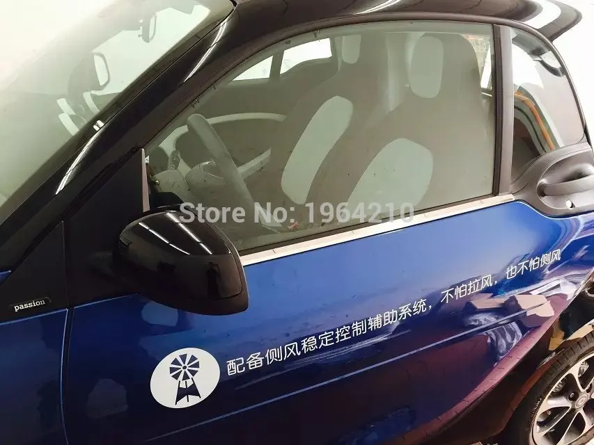 Для Merced-Benz Smart 453 2015-2018 ABS Хромированная Боковая дверь корпус молдинг лайнер