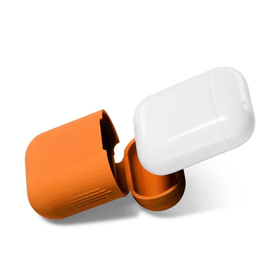Цвет: желтый Чехол для Airpods, силиконовый мягкий чехол для беспроводных наушников, чехол для Airpod, Роскошный чехол для Air Pods, чехол Etui - Цвет: Цвет: желтый