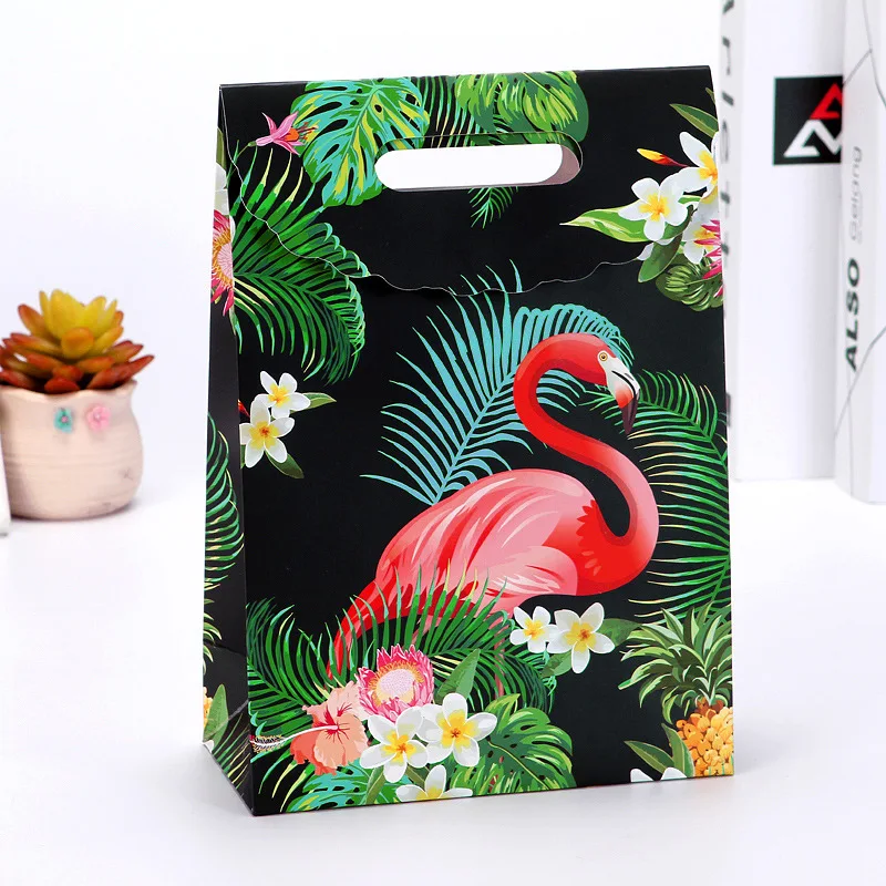 20 шт. креативная Высококачественная сумка для подарков с мультяшным фламинго