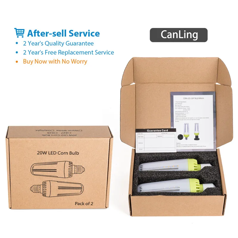 E27 светодиодная лампа вентилятор кукурузный свет Высокая мощность 20 Вт лампочка