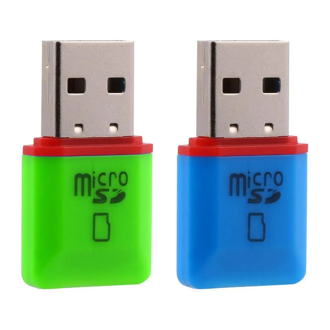 Портативный мини USB 2 0 высокоскоростной Micro SD TF памяти светло-зеленый синий