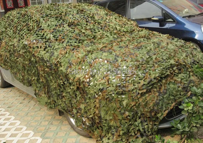 3x5m Military woodland leaves camouflage net jungle camo netting Hunting Camping camoflage Photography background | Спорт и