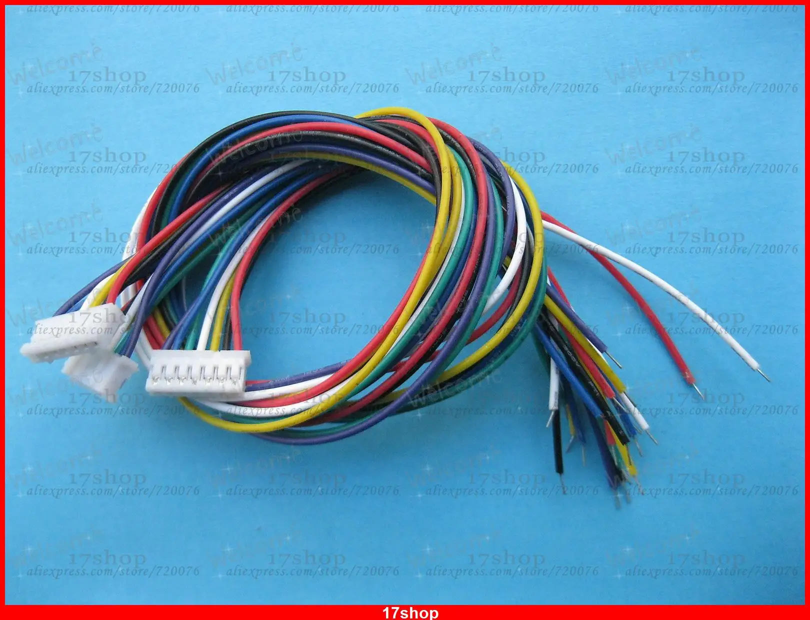 

60 pcs PH 2.0mm 7 Pin Female Polarized Connector with 26AWG 11.inch 300mm Leads