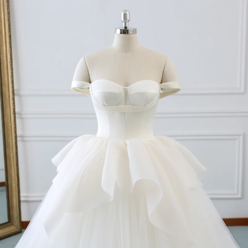 Сексуальное платье без бретелек с открытой спиной Vestidos De Novia открытыми плечами