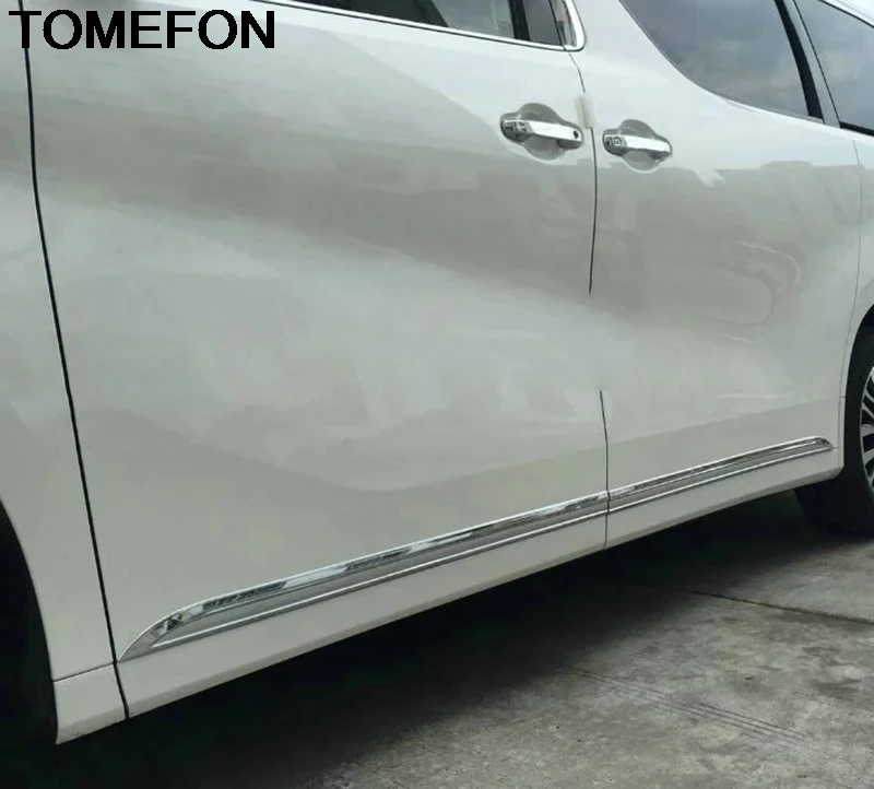 Внешние аксессуары TOMEFON для Toyota Alphard Vellfire AH30 2015 2019 ABS Хромированная боковая