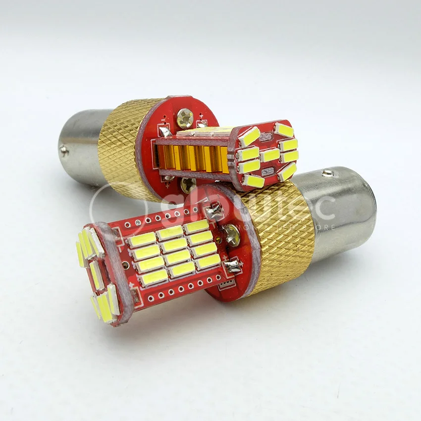 10 шт. BA15S BA15D P21W 33smd 4014 S25 1156 Автомобильные светодиодные задние противотуманные