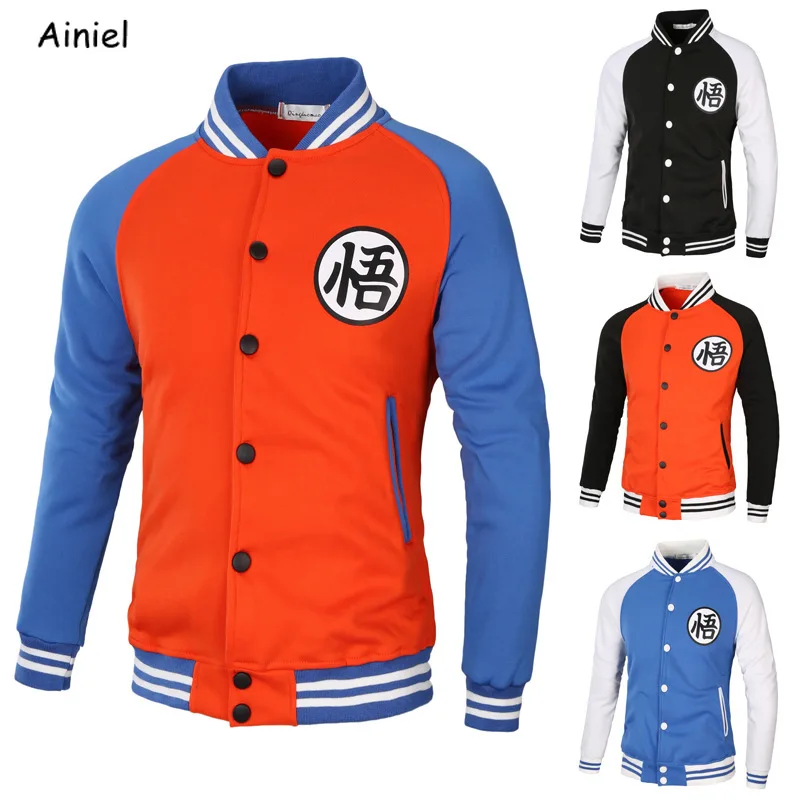 Черные костюмы для косплея аниме Z Super Son Goku бейсбольная куртка пальто школьная