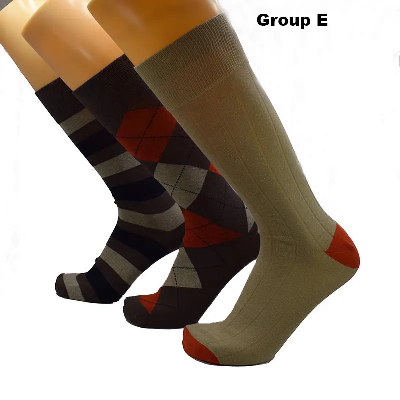 Fcare 6 шт = 3 пары calcetines мужские деловые носки 44,45, 46,47 размера плюс большие весенние зимние длинные ноги