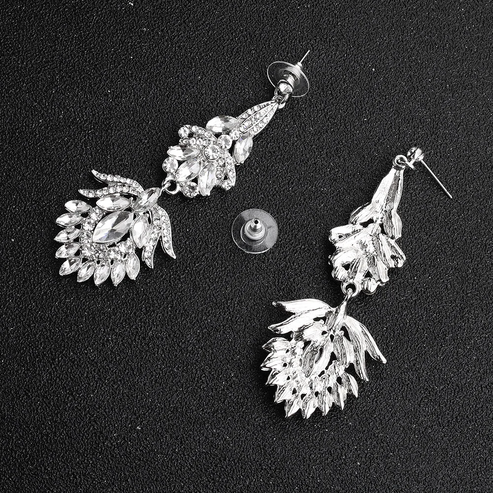 Swarovski украшения со стразами серьги простые Винтажные невесты Свадебные