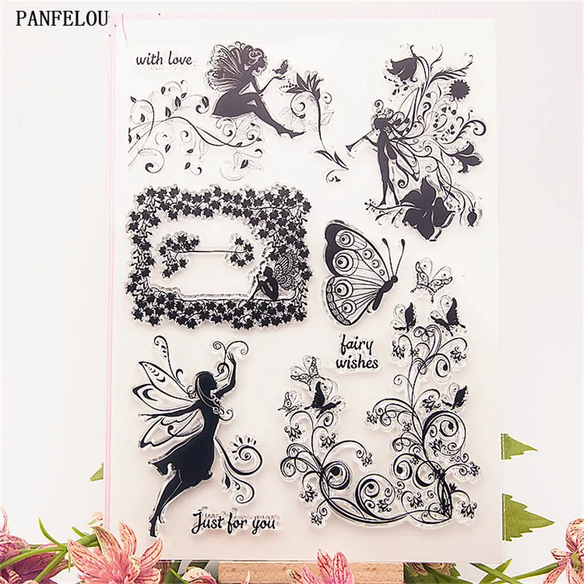PANFELOU сказочные лозы прозрачный силиконовый штамп/уплотнение для DIY