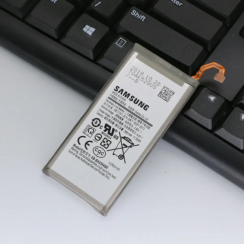 Оригинальная батарея samsung для Galaxy A8 2018 (A530) A530 SM A530F 3000 mAh EB BA530ABE Сменные