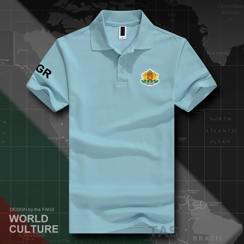 Рубашка-поло мужская Болгарская с коротким рукавом 2018 хлопок | Мужская одежда