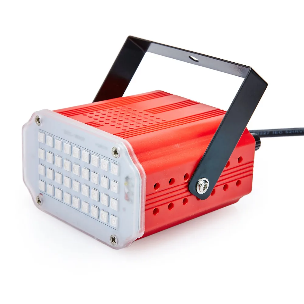 Mini Sound Control 36RGB SMD5050 LED Strobe Spotlight For Disco Party DJ Light Home Entertainment Music Show Stage Projector | Лампы и