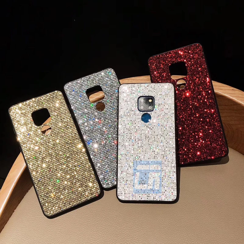 Роскошный блестящий силиконовый чехол с бриллиантами для huawei mate 20