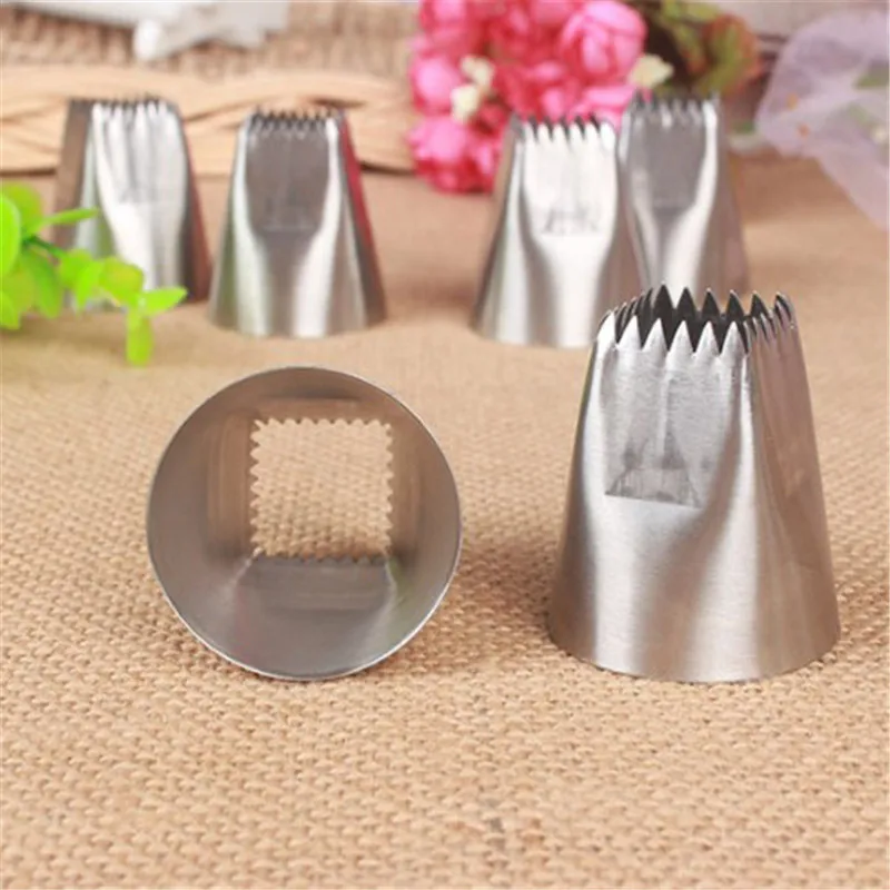 1PC Piping Nozzle #F01/F02 Icing Russian Pastry Tips Cupcake Nozzles Baking Mold Cake Decoration Tool | Дом и сад