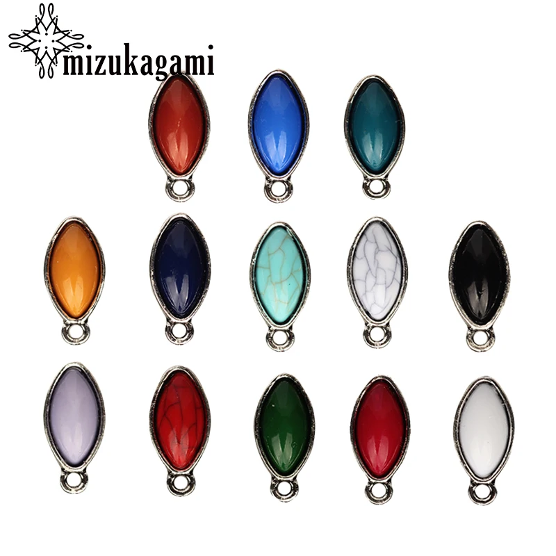 10 шт./лот серьги гвоздики из серебряного сплава в форме оливы базовый разъем для