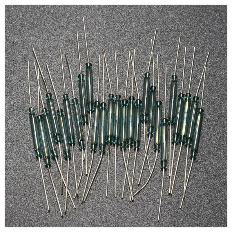 25 шт. язычковое стекло Магнитная фотолампа N/O SPST 300 В постоянного тока 3x20 мм -