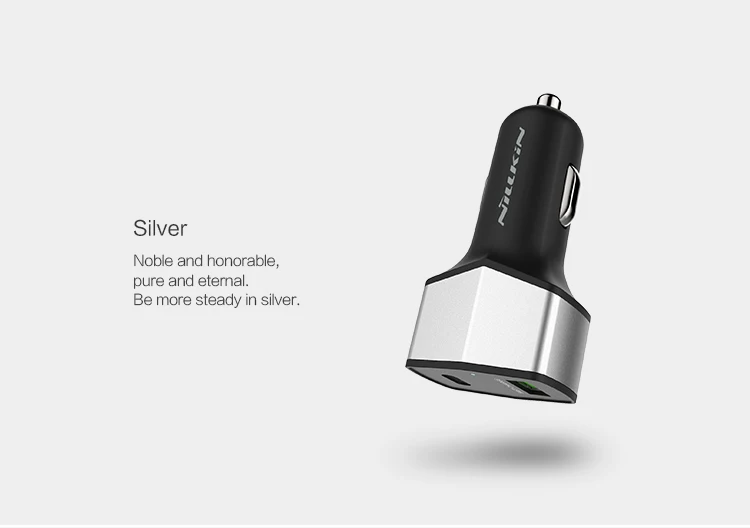 Nillkin Quick Charge 3,0 Автомобиля Зарядное устройство с двумя портами usb type-c для Apple iPhone 7 PLUS Xiaomi Huawei Meizu samsung Galaxy S8 плюс A3 A5 A7