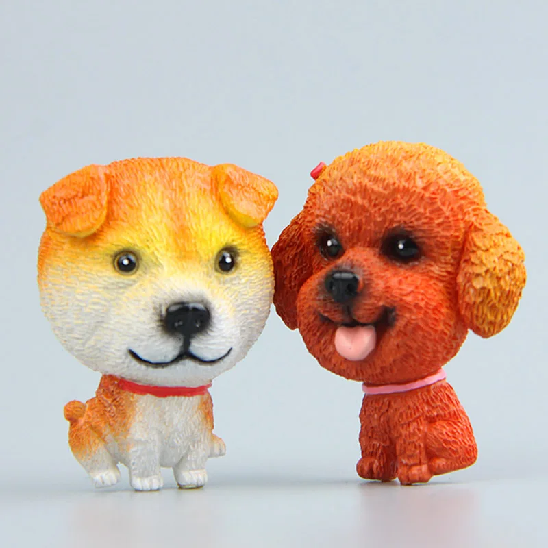 Koteta миниатюрная фигурка Хаски бульдога из смолы маленькие фигурки корги уэллиса