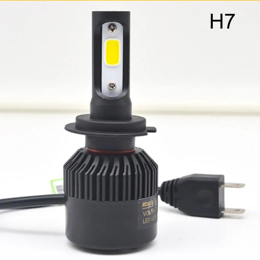 2 шт. H1 светодиодный лампы H4 H7 H11 H3 H9 H27 HB4 HB3 9005 9006 881 светодиодный головной светильник 72W фары для 8000LM авто светильник лампы 6500 к противотуманная фара