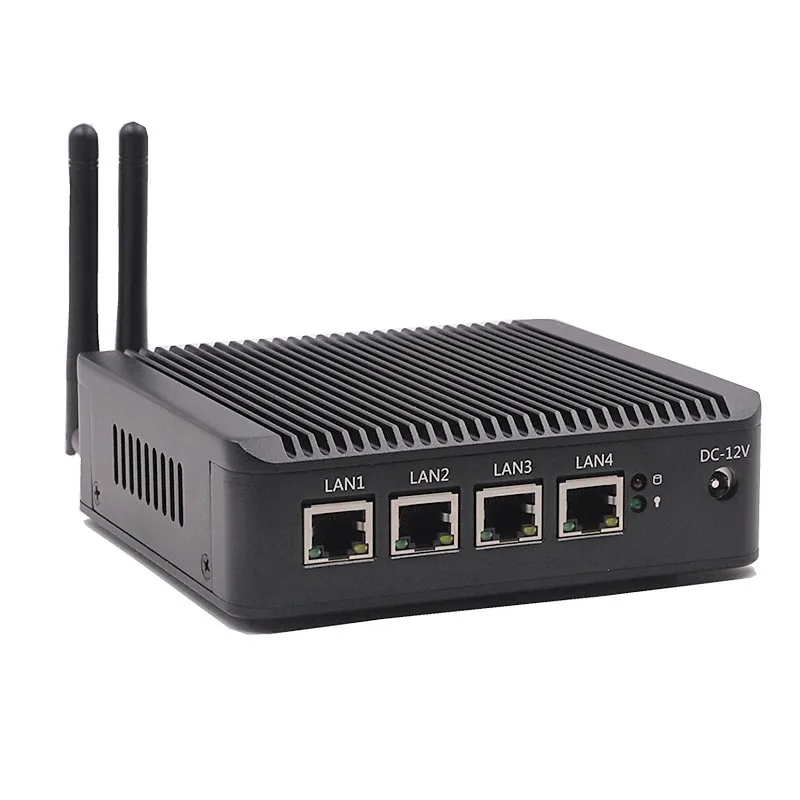 Безвентиляторный промышленный мини ПК с процессором Atom J1900 2G/4G/8G RAM EMMC/SSD/HDD опция 4 *