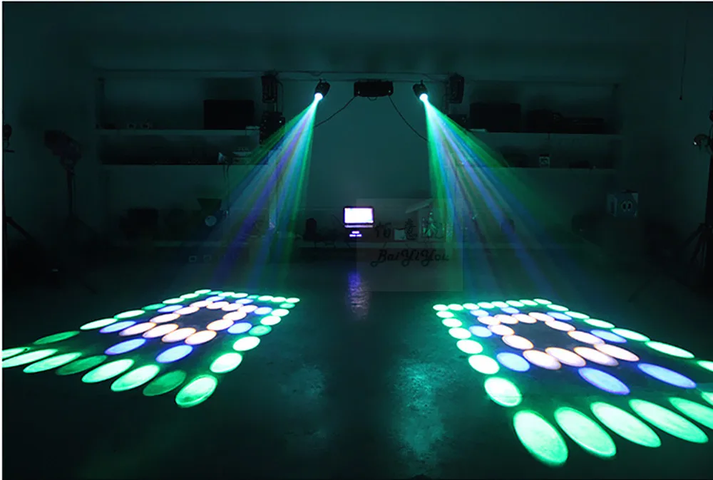 Быстрая Бесплатная Доставка DHL мини дирижабль LED RGB узор Moonflower эффект освещения