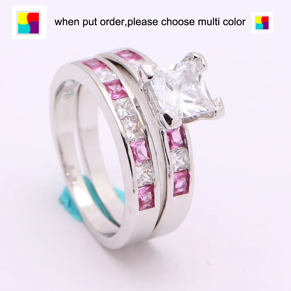 Модные женские Кольца из оникса с эффектом чистоты серебряное красное