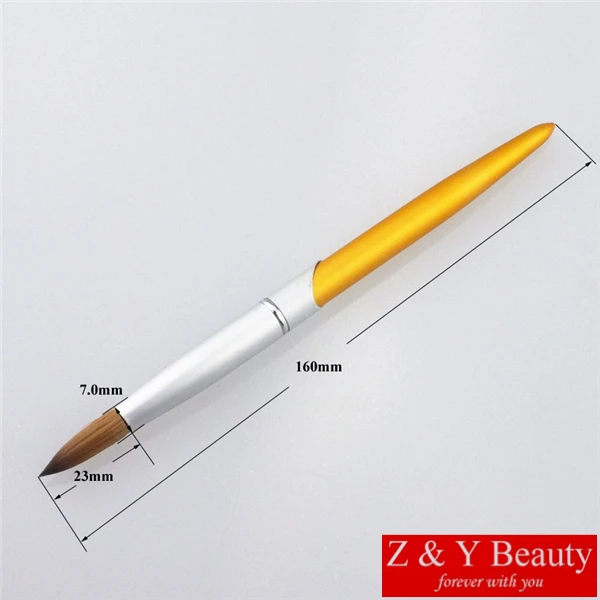 Factory Direct SIZE 14 100% Kolinsky Nail Brush #14 Metal Handle Acrylic Free Shipping | Красота и здоровье