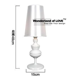 Большой размер 250 мм * 780 классическая ткань и железная настольная лампа J.H.