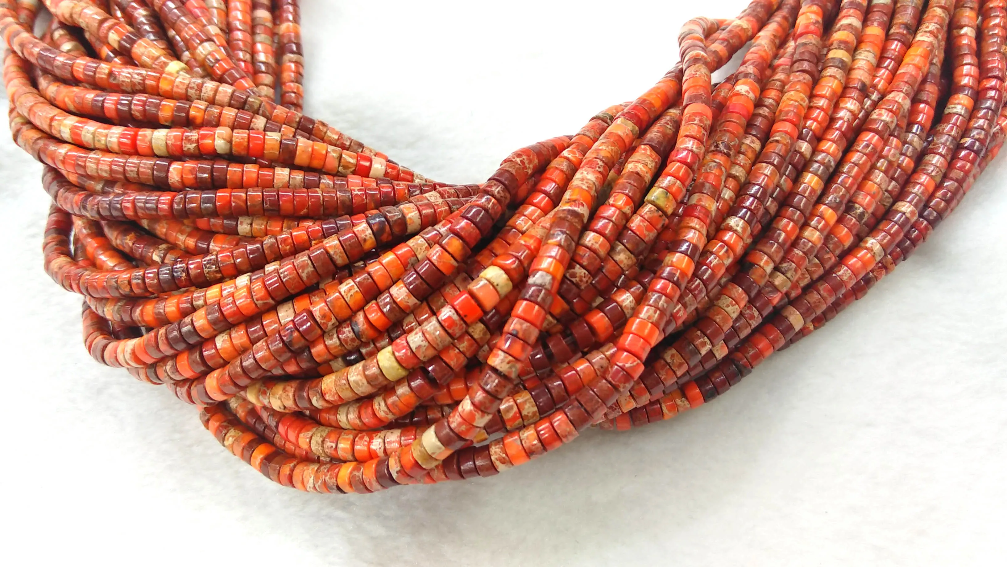 200 шт. золотые оранжеревые натуральные морские осадочные яшма императорские