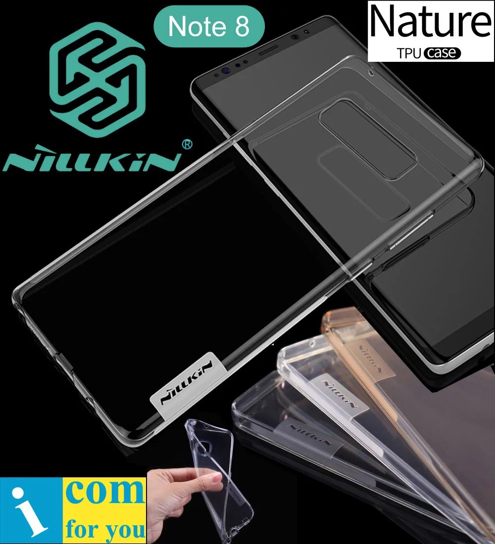 Nillkin Nature Clear Soft TPU Case Cover For Samsung Galaxy Note 9 8 Transparent Silicone Protective |