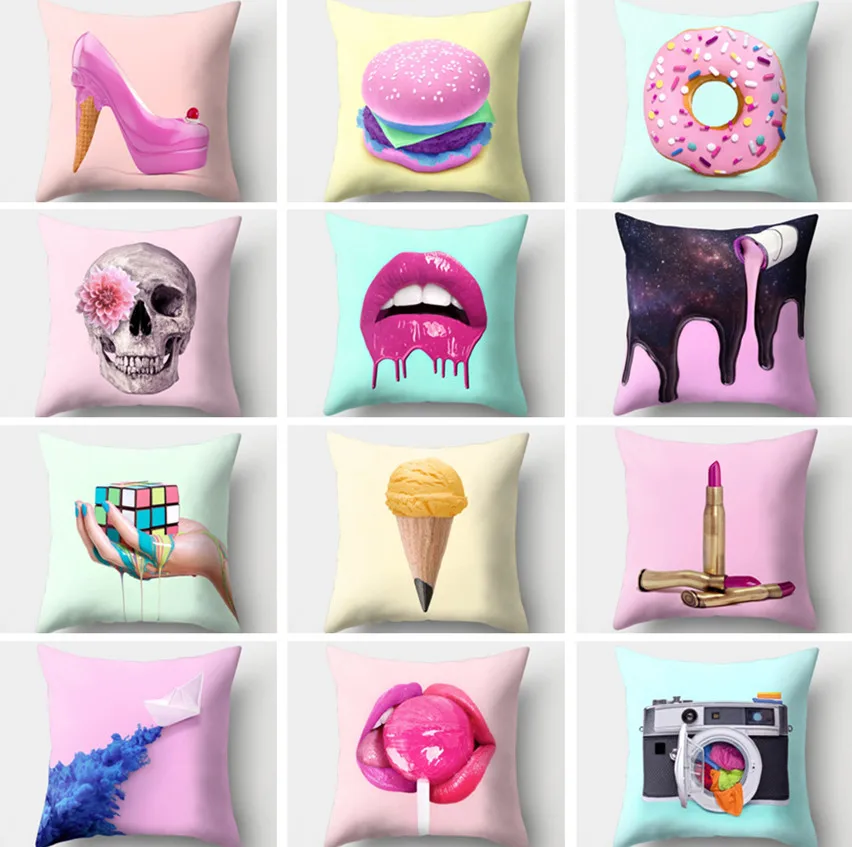 Разноцветный чехол для подушки Macaron богемный домашний декор искусство дивана 45*45