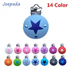 Joepada 14 видов цветов круглая звезда, силиконовые зажимы для соски, Детские Прорезыватели для зубов, Детские Прорезыватели для зубов