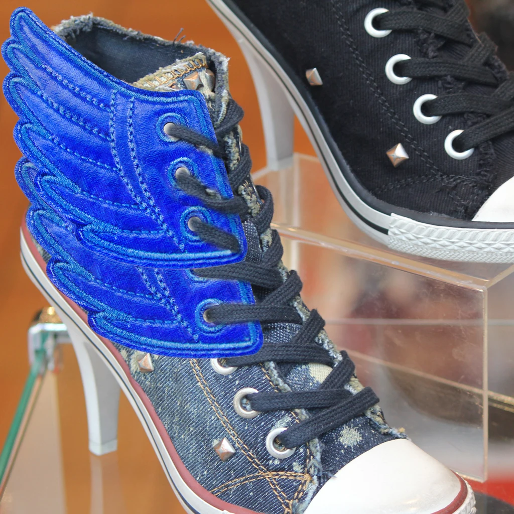 2 пары модных аксессуаров для обуви Крыло ангела детская обувь кроссовки