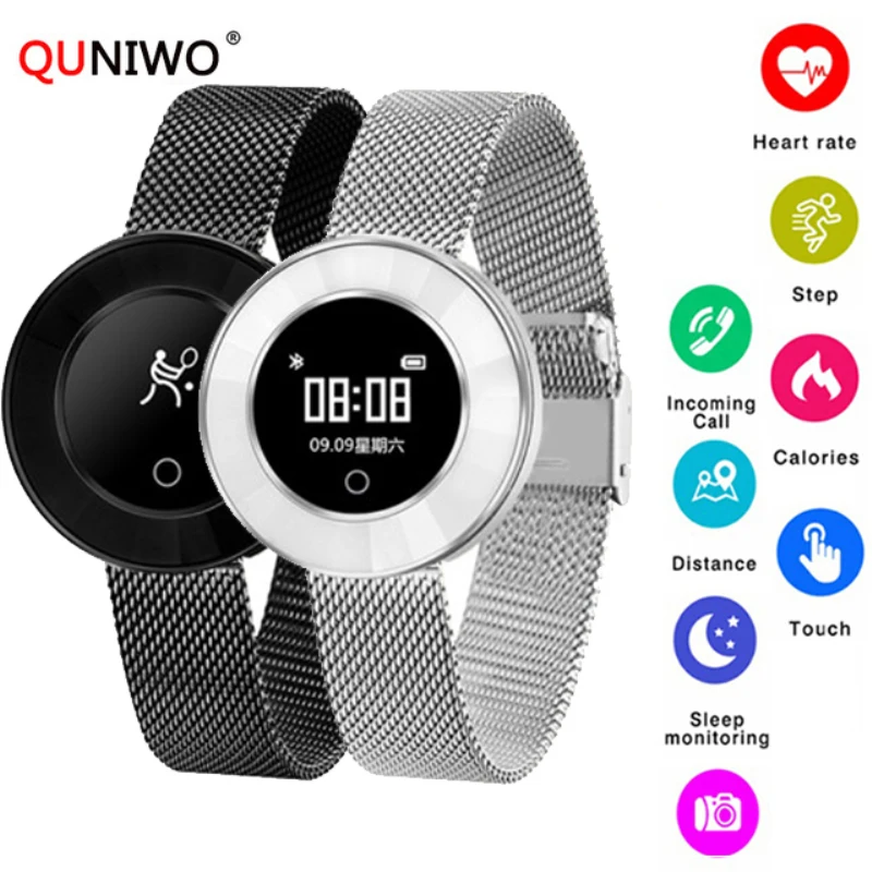 2018 высота Bluetooth Смарт часы нержавеющая сталь водостойкие Носимых устройств Smartwatch