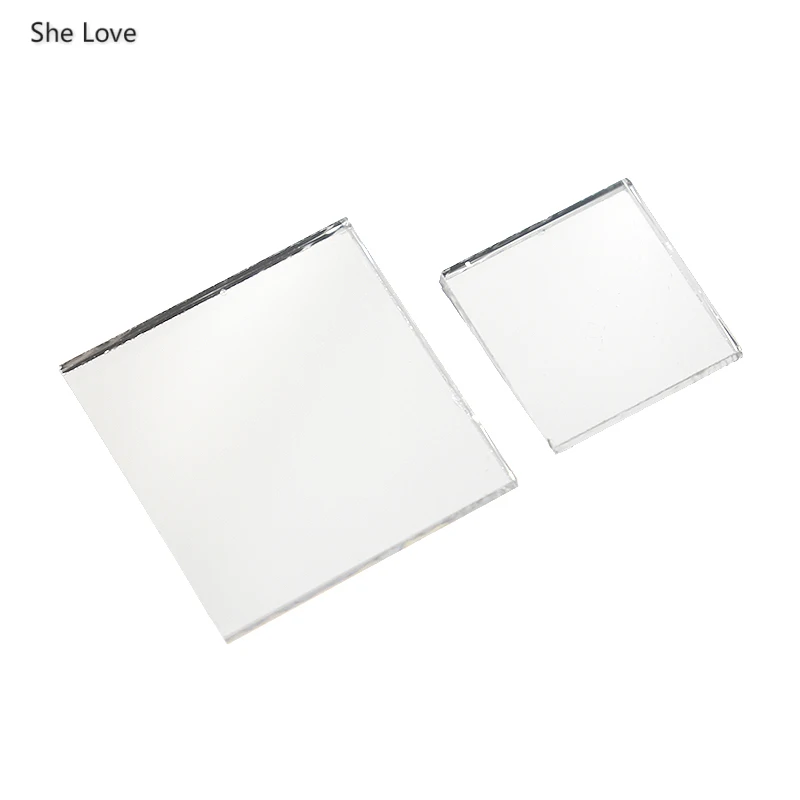 She Love 100 шт./лот 10x10/15x15 мм Мини квадратная стеклянная зеркальная мозаичная плитка для Diy домашнего декора
