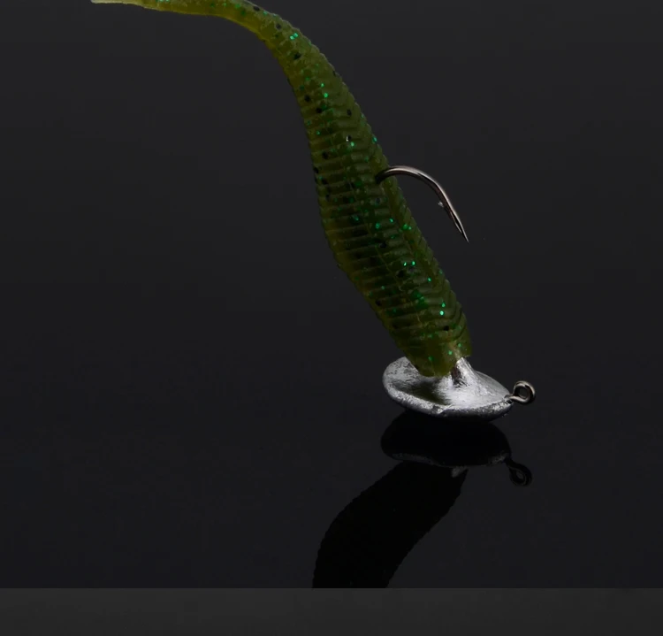 Кровяная паза прочность рыболовный крючок Roly-poly Jig Head Hook Professional Lure Up-right BOUNCE 3,5-14 г отсадка Лот 4 шт