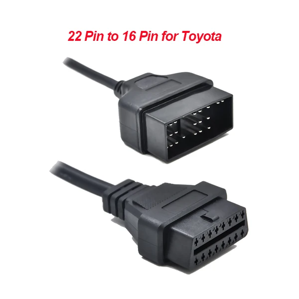 for toyota 22pin Высококачественный OBD/OBD2 разъем для G-M 12 PIN адаптер для 16 Pin диагностический инструмент кабель 12 PIN до 16 Pin OBDII кабель - Цвет: for toyota 22pin