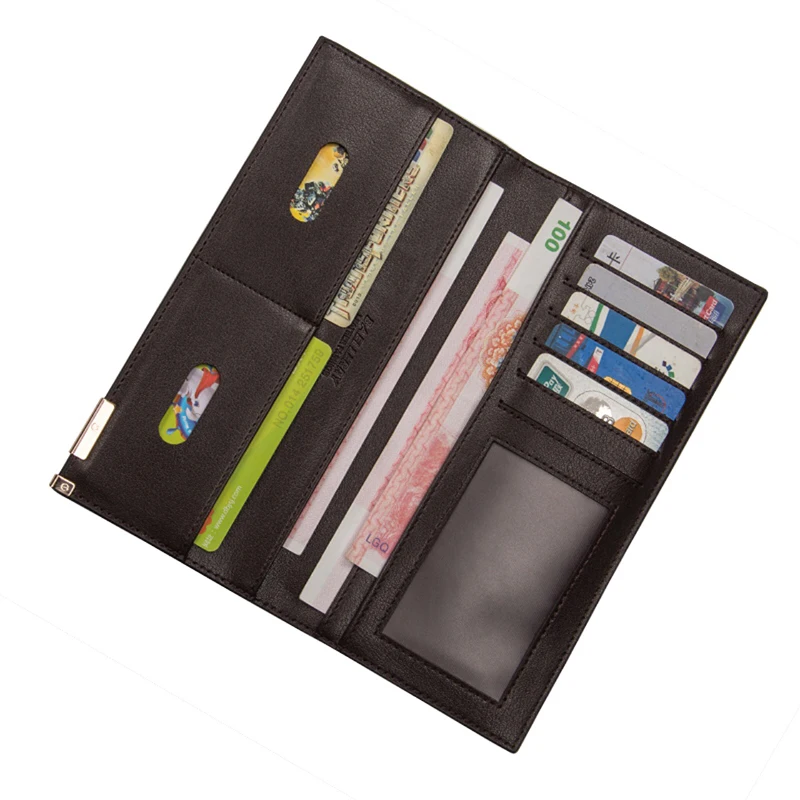 Мужской кошелек из кожи mircofiber длинный Многофункциональный вместительный