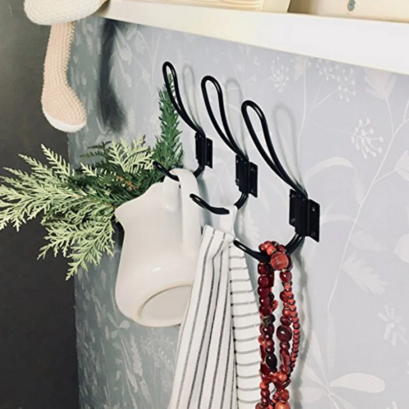 Hoomall 10/12 шт Практичная Вешалка для одежды винтажный Бронзовый настенный крючок