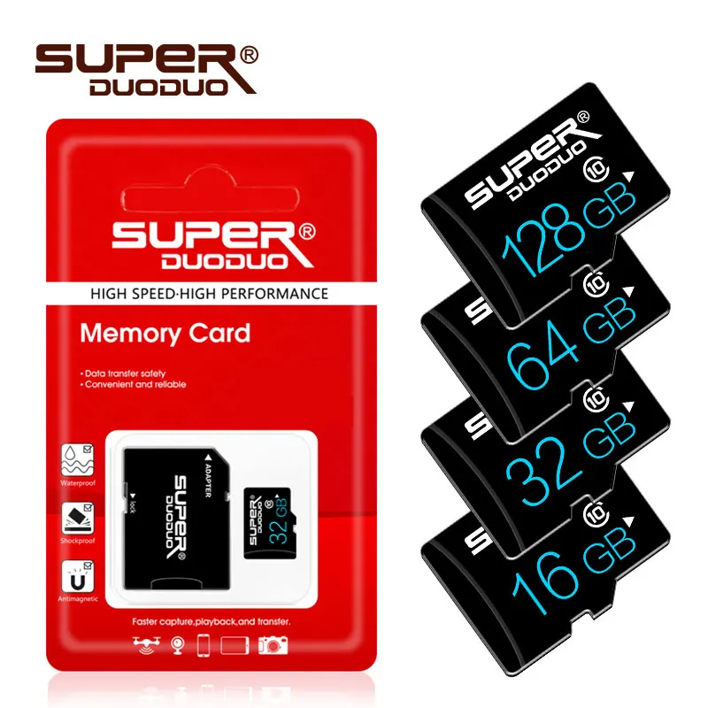 Карта памяти Micro SD 16 ГБ U1 8 Гб класс 10 Microsd карта 32 64 128 SDHC SDXC C10 tf для камеры