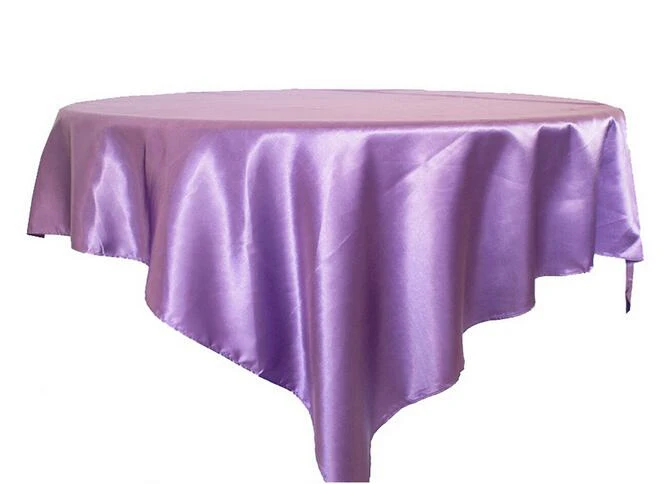 lavender 145 см/175 см/180 см/228 см диаметр Круглая Скатерть атласная ткань твердая скатерть покрытие украшение для свадебного банкета домашний декор - Цвет: lavender