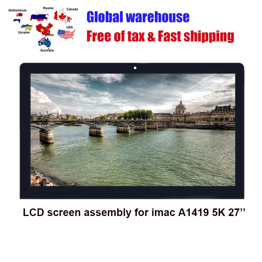 ЖК экран в сборе дисплей Retina Для iMac A1419 5K 27 ''LM270QQ1 SDB1 SDA2 SDC1 EMC2834 2806 3070|ЖК-экран для