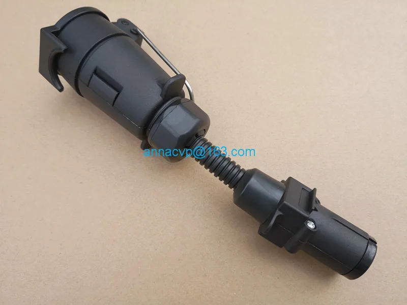 Адаптер для прицепа 7 контактный большой круглый разъем маленькой круглой вилки