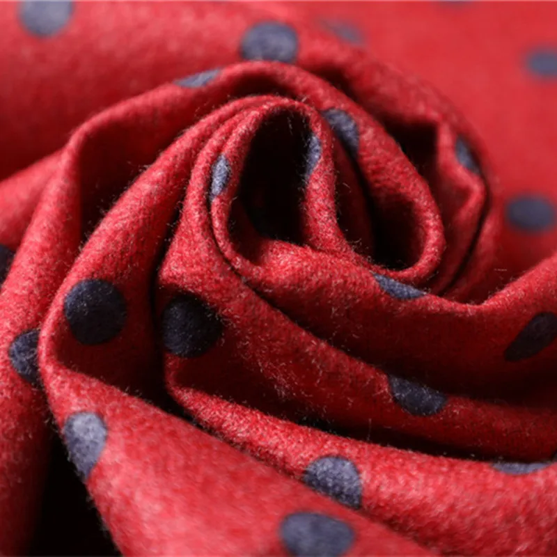

LaMaxPa 2018 New Winter Scarf For Women/Lady Dot Pattern Double Sides Wool Pashmina Shawls For Dress Cashmere Female Wraps Capes