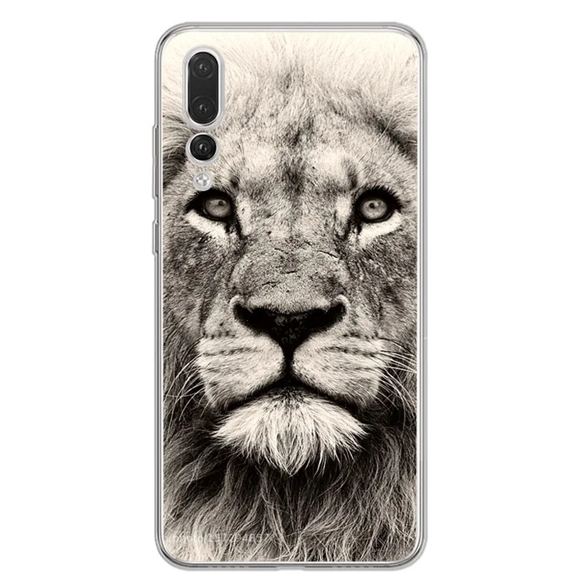 Case For Huawei Honor 7A 8A 8X 8C 9 10 Mate 20 P9 P10 lite/P8 Lite Y5 II Nova 3 Soft Paint TPU Cover lion Leopard AC105 |