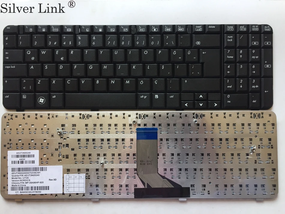 TR Турция Клавиатура для ноутбука HP Для Compaq CQ61 G61 CQ61-100 CQ61-200 черная клавиатура