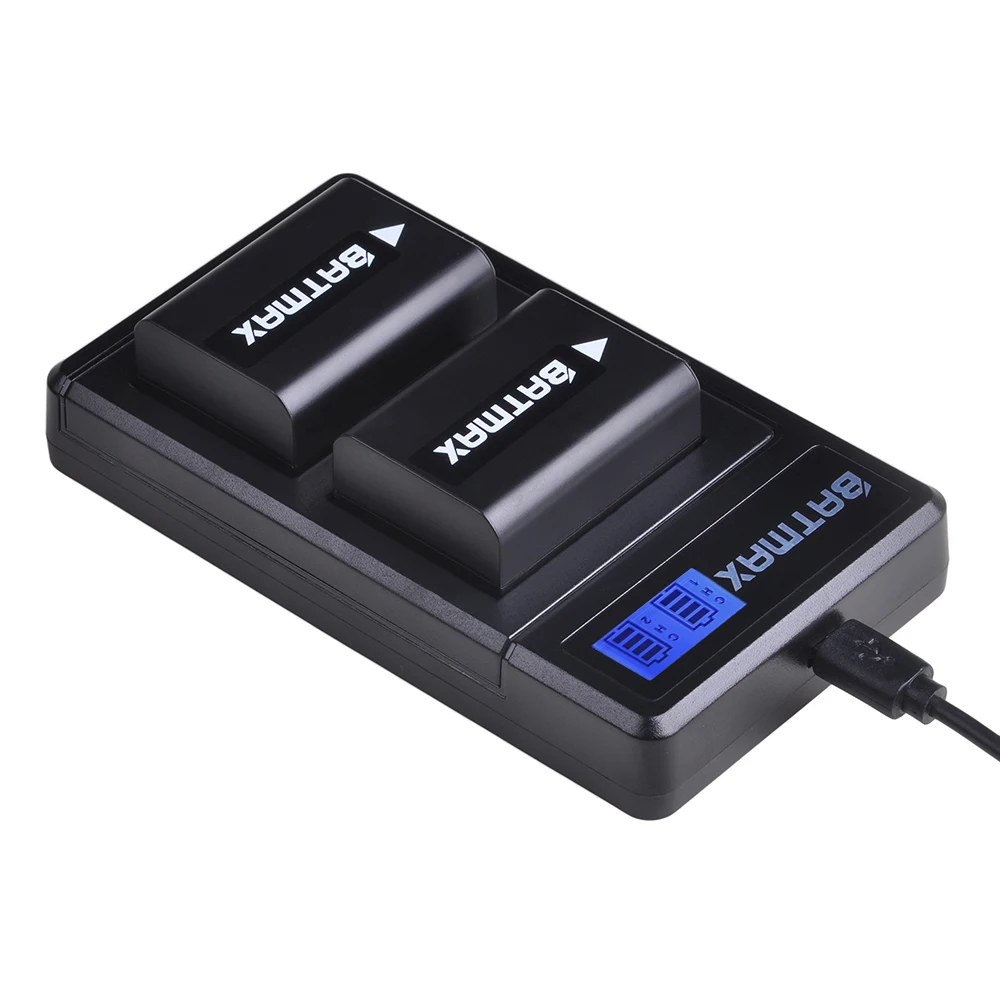 Для sony NP-FW50 NP FW50 NPFW50 ЖК-дисплей USB Dual Зарядное устройство для sony A3000 A5000 A5100 A6400 A33 A55 A7R ENX6 ENX3 ENX5 ENX75T 5R 5N